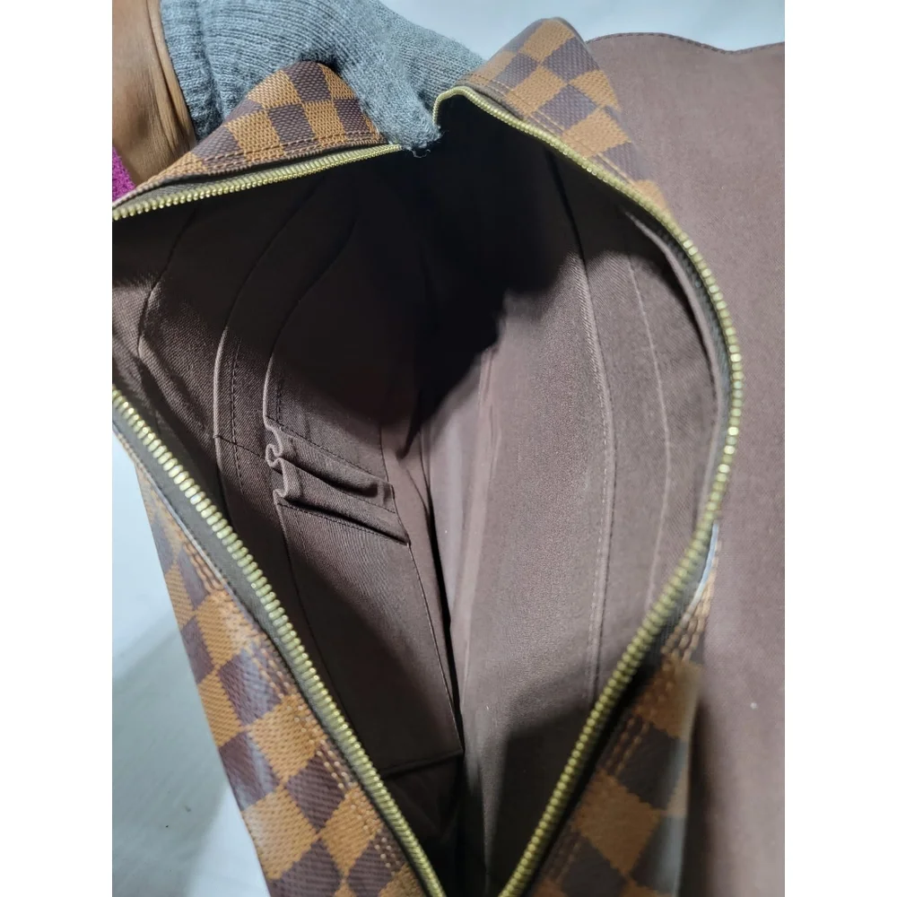 Louis Vuitton Damier Ebene Canvas Shelton MM Messenger Bag Brown